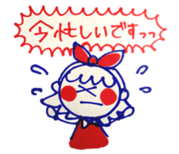 Tricolor girl sticker #5523536