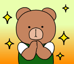 Polite bear sticker sticker #5524008