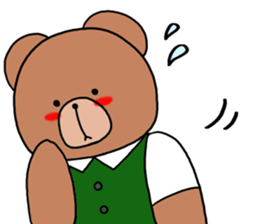 Polite bear sticker sticker #5524011