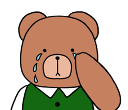 Polite bear sticker sticker #5524019