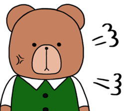 Polite bear sticker sticker #5524030