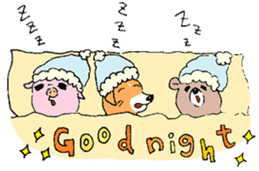 Baby pig and friends sticker #5524595