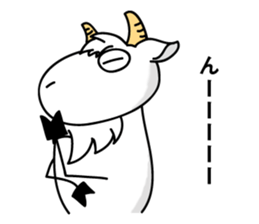 Goat, calling on sticker #5524910