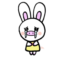 Pig rabbit, ume-chan sticker #5524928
