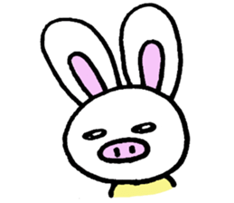 Pig rabbit, ume-chan sticker #5524931