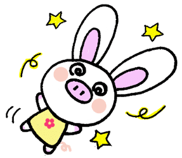 Pig rabbit, ume-chan sticker #5524932