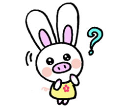 Pig rabbit, ume-chan sticker #5524938