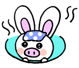 Pig rabbit, ume-chan sticker #5524945