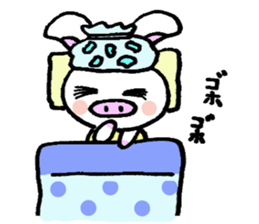 Pig rabbit, ume-chan sticker #5524954