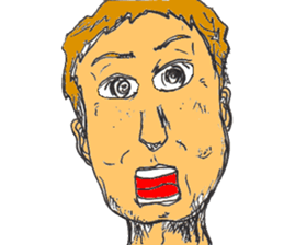 Sticker of a strange character.08 sticker #5525449