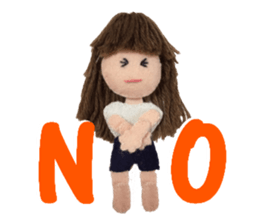 KAWAII! Felt Dole English ver.02 sticker #5525597