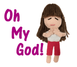 KAWAII! Felt Dole English ver.02 sticker #5525602