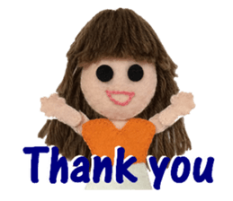 KAWAII! Felt Dole English ver.02 sticker #5525612