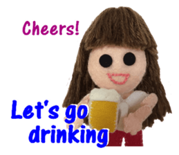 KAWAII! Felt Dole English ver.02 sticker #5525614