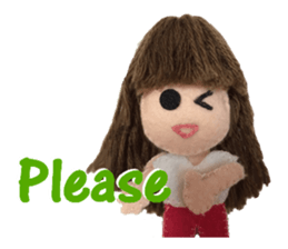 KAWAII! Felt Dole English ver.02 sticker #5525617