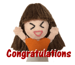 KAWAII! Felt Dole English ver.02 sticker #5525619