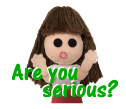 KAWAII! Felt Dole English ver.02 sticker #5525624