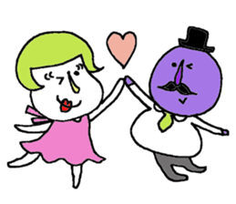Mr. & Mrs.EGGPLANT sticker #5526113