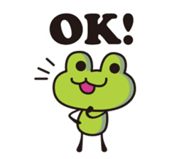 super Cute frog English version sticker #5526436