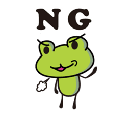 super Cute frog English version sticker #5526437
