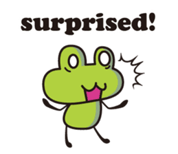 super Cute frog English version sticker #5526442