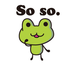 super Cute frog English version sticker #5526443