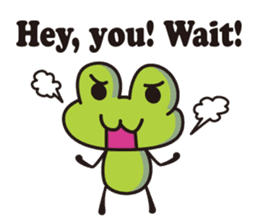 super Cute frog English version sticker #5526452