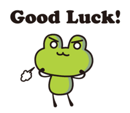 super Cute frog English version sticker #5526453