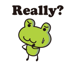 super Cute frog English version sticker #5526459