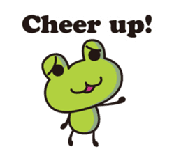 super Cute frog English version sticker #5526462