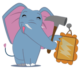 Dolfy the Elephant sticker #5526589