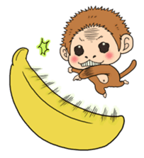 The monkey design sticker sticker #5527354