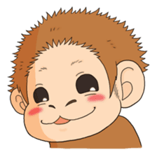 The monkey design sticker sticker #5527355