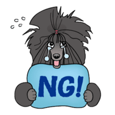 show-style toy poodles sticker #5527477
