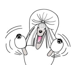 show-style toy poodles sticker #5527478