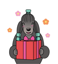 show-style toy poodles sticker #5527492
