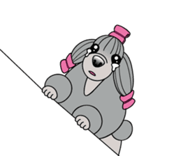 show-style toy poodles sticker #5527502