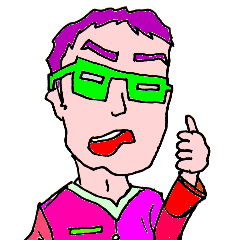 Sticker of a strange character.07