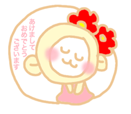 New year monkey chan sticker #5527869