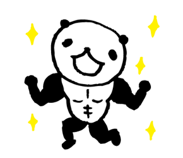 panda2- Muscle MUKIMUKI - sticker #5527996
