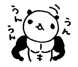 panda2- Muscle MUKIMUKI - sticker #5528004