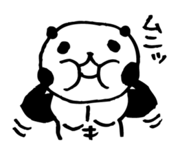 panda2- Muscle MUKIMUKI - sticker #5528006