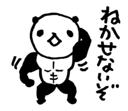 panda2- Muscle MUKIMUKI - sticker #5528011