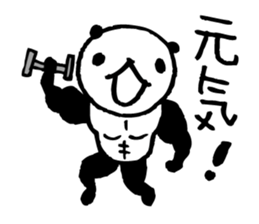panda2- Muscle MUKIMUKI - sticker #5528015