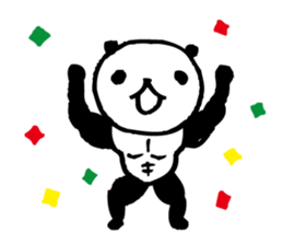 panda2- Muscle MUKIMUKI - sticker #5528025
