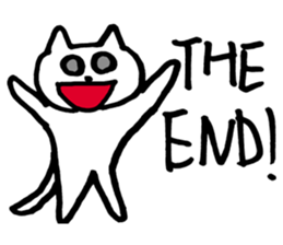 Negative cat uplifting sticker #5529194