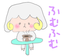 Sticker of a sheep sticker #5529958