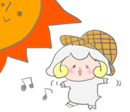 Sticker of a sheep sticker #5529969