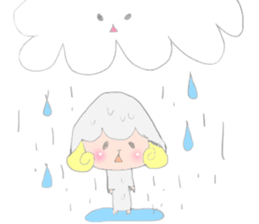 Sticker of a sheep sticker #5529970