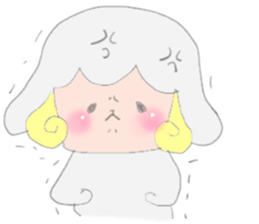 Sticker of a sheep sticker #5529972